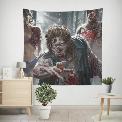 101 Zombies A Horde Unleashed Wall Tapestry
