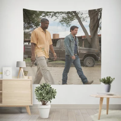 2 Guns Trench Stigman and Wahlberg Action-packed Wall Tapestry