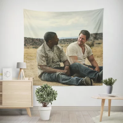 2 Guns Trench Stigman and Wahlberg Captivating Wall Tapestry