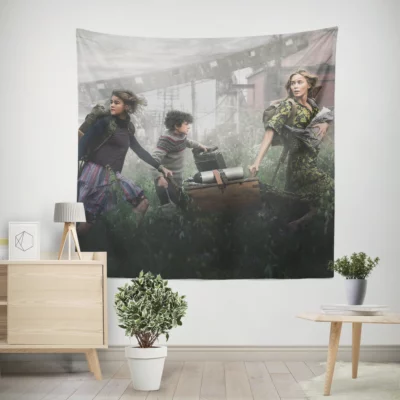 A Quiet Place Part II Emily Blunt Silence Wall Tapestry