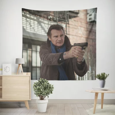 A Walk Among The Tombstones Detective Pursuit Wall Tapestry