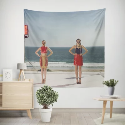 Abbey Lee and Bella Heathcote Wall Tapestry