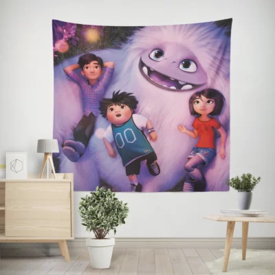 Abominable Adventure with the Yeti Wall Tapestry