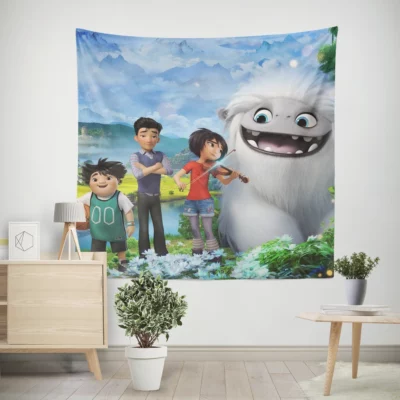 Abominable Yeti Heartwarming Journey Wall Tapestry
