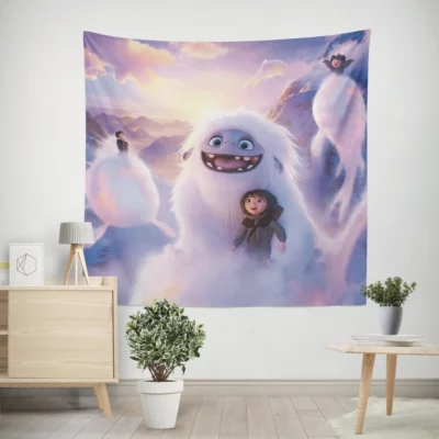 Abominable Yeti Journey Home Wall Tapestry