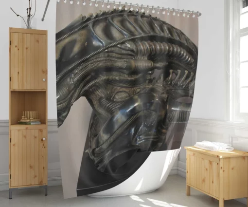 Alien Intergalactic Terror Unleashed Shower Curtain 1