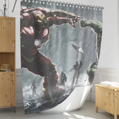 Avengers Age of Ultron Heroes Assemble Shower Curtain 1