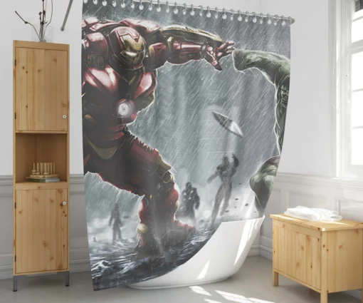 Avengers Age of Ultron Heroes Assemble Shower Curtain 1