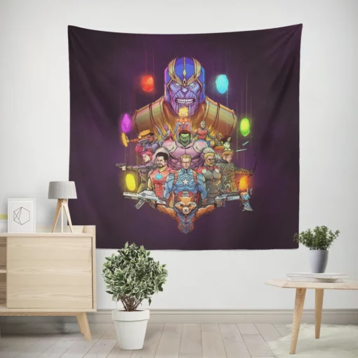 Avengers Endgame Marvel Epic Showdown Wall Tapestry