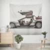 Back To The Future DeLorean Time Travel Wall Tapestry