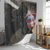 Black Panther Clashes with Captain America Shower Curtain