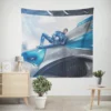 Blue Ranger Zord Joins Power Rangers Wall Tapestry
