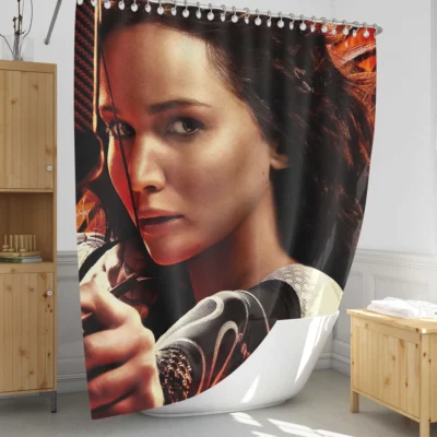 Catching Fire The Hunger Games Ignite Shower Curtain 1