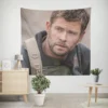 Chris Hemsworth in 12 Strong Action Wall Tapestry