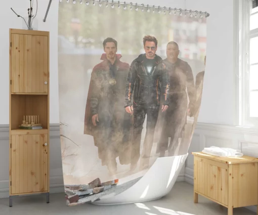 Doctor Strange Iron Man and More Shower Curtain 1