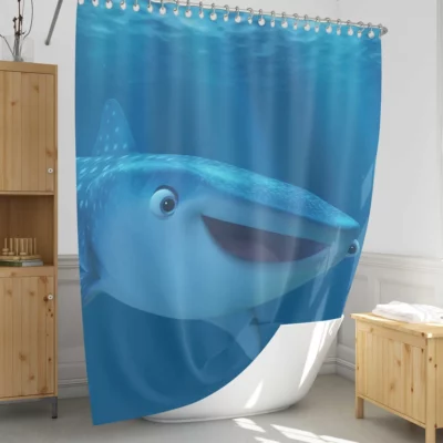 Dory and Destiny Underwater Adventure Shower Curtain 1