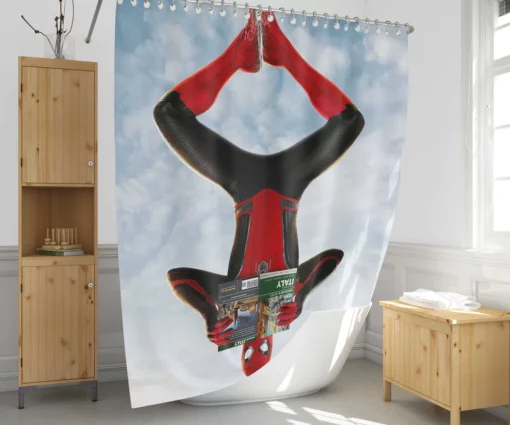 Far From Home Spider Man European Adventure Shower Curtain 1