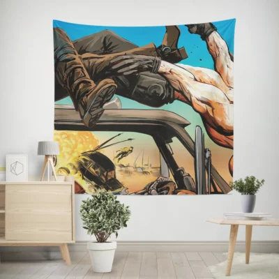 Furiosa Fury Mad Max Epic Journey Wall Tapestry