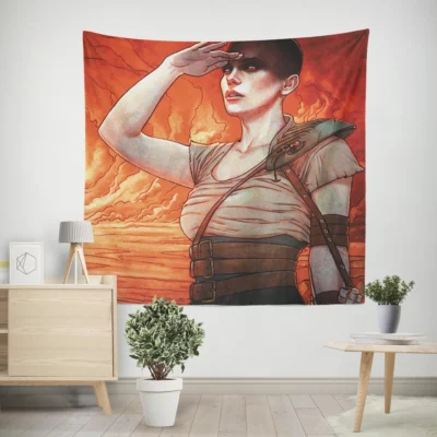Furiosa Fury Mad Max Mysterious Wall Tapestry