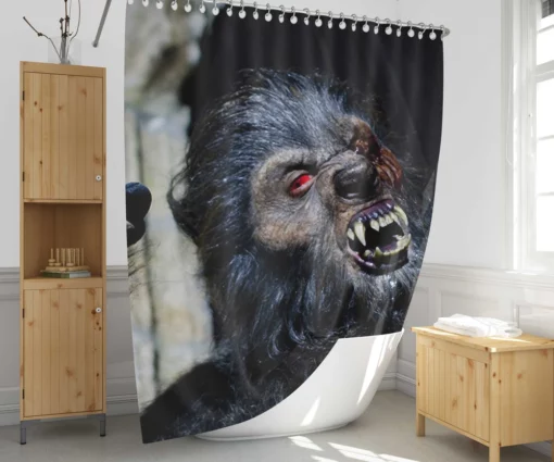 Game Of Werewolves Howling Adventure Shower Curtain 1
