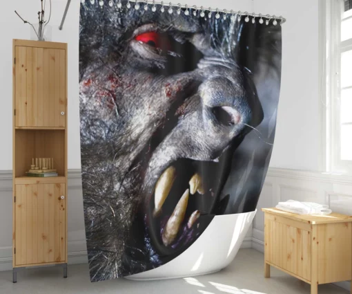 Game Of Werewolves Moonlit Mayhem Shower Curtain 1