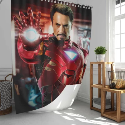 Iron Man 3 Robert Downey Jr. Challenge Shower Curtain