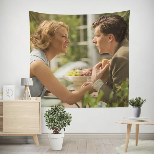 Jesse Eisenberg and Blake Lively Star Wall Tapestry
