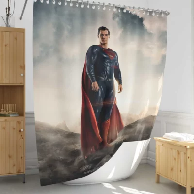 Justice League Superman Returns Shower Curtain 1