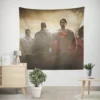 Justice League Unites Iconic Heroes Wall Tapestry