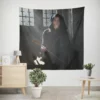 King Arthur Astrid Berges-Frisbey Enchanting Character Wall Tapestry