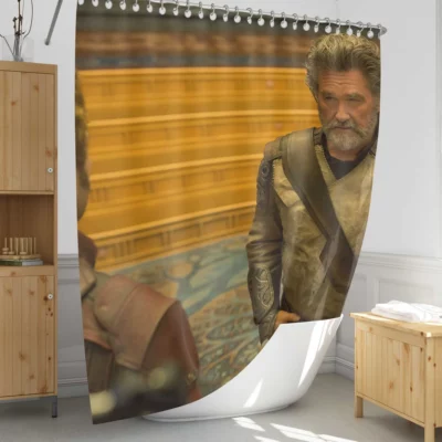 Kurt Russell as Ego in Guardians of the Galaxy Vol. 2 Shower Curtain 1