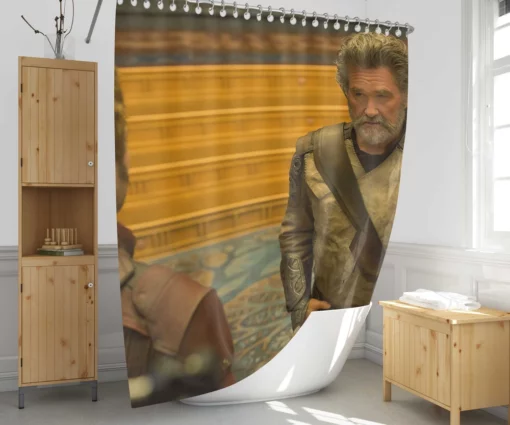 Kurt Russell as Ego in Guardians of the Galaxy Vol. 2 Shower Curtain 1