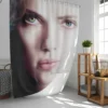Lucy Scarlett Johansson Evolution Shower Curtain