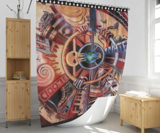 Mad Max Fury Road Action Unleashed Shower Curtain 1