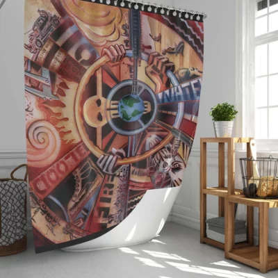 Mad Max Fury Road Action Unleashed Shower Curtain
