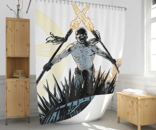 Mad Max Fury Road Action packed Shower Curtain 1