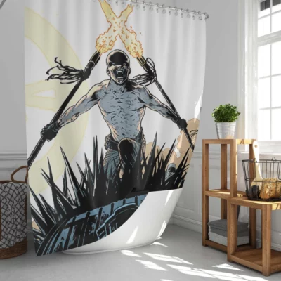 Mad Max Fury Road Action-packed Shower Curtain