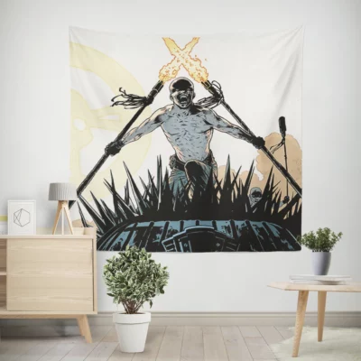 Mad Max Fury Road Action-packed Wall Tapestry