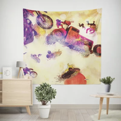 Mad Max Fury Road Explosive Action Wall Tapestry