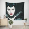 Maleficent Angelina Jolie Dark Magic Wall Tapestry