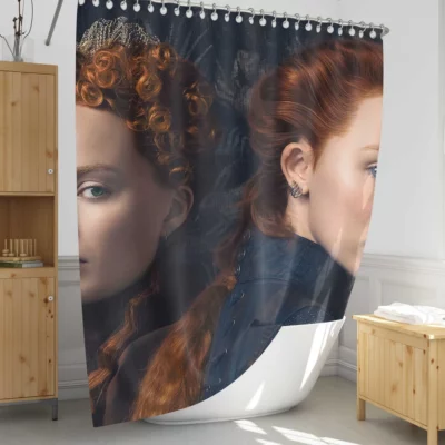 Mary Queen of Scots Margot vs. Saoirse Shower Curtain 1