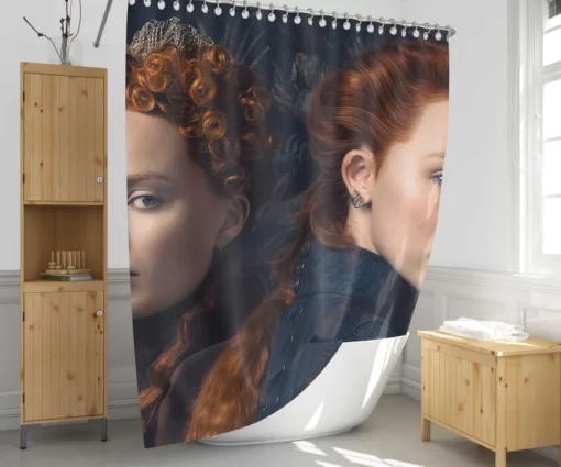 Mary Queen of Scots Margot vs. Saoirse Shower Curtain 1