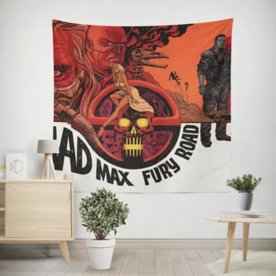 Max Furiosa Immortan Joe Struggle Wall Tapestry