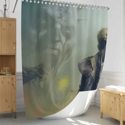 Max Struggle Fury Road Action Shower Curtain 1