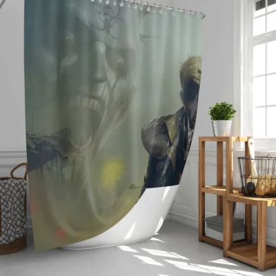Max Struggle Fury Road Action Shower Curtain