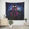 Miles Morales Spider-Verse Swings Wall Tapestry