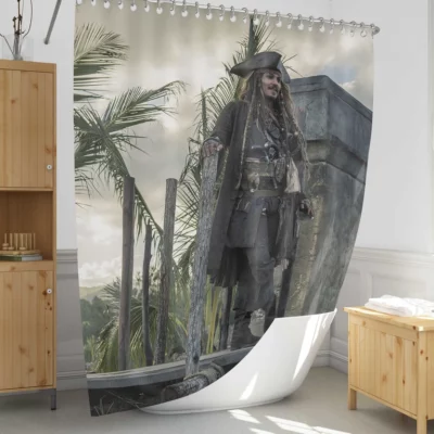 More Jack Sparrow Adventures Await Shower Curtain 1