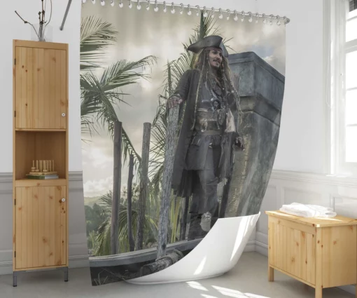 More Jack Sparrow Adventures Await Shower Curtain 1