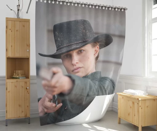Natalie Portman Role in Jane Got a Gun Shower Curtain 1