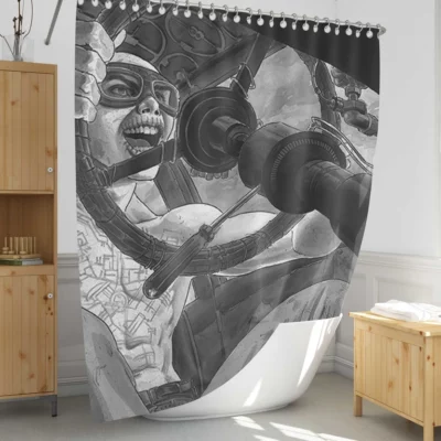 Nux Mad Max A Chaotic Warrior Shower Curtain 1